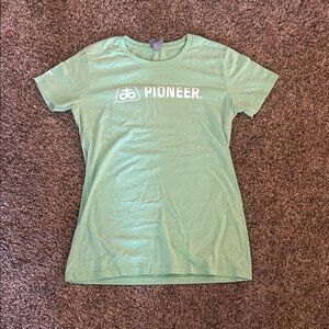 PIONEER Light Green Short-Sleeve Logo Tee